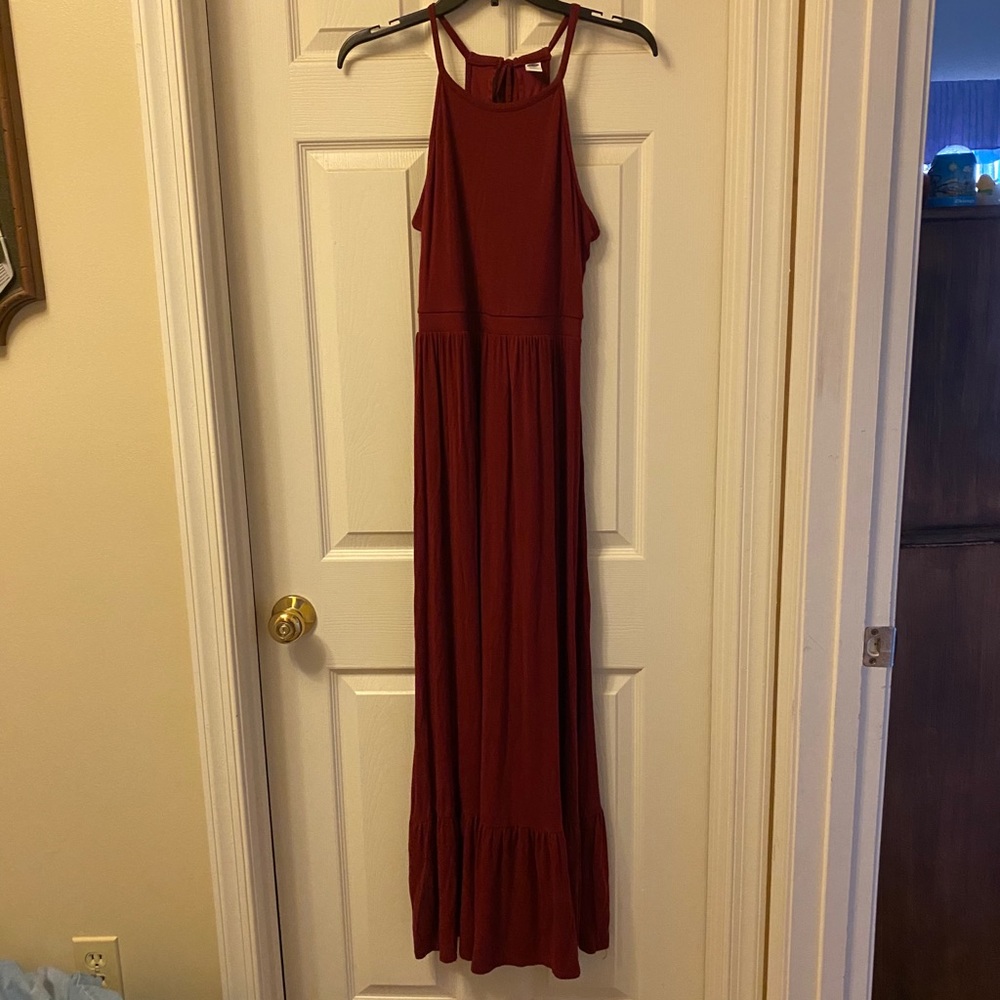 Old Navy Red Maxi Dress